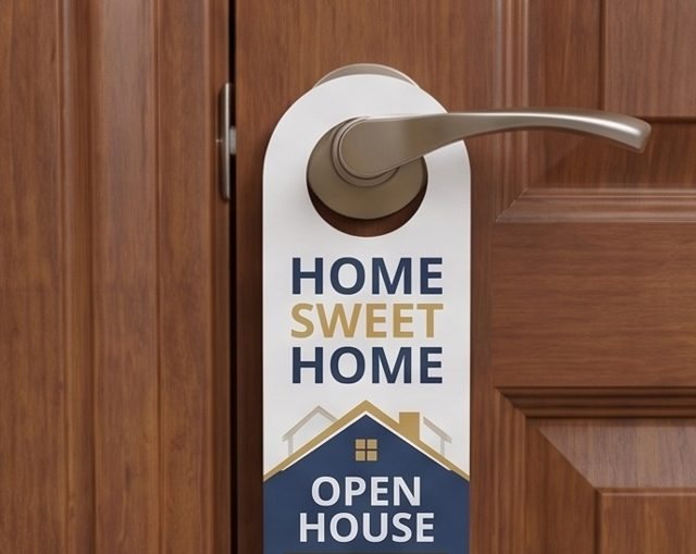 Door hangers printed by Bozail