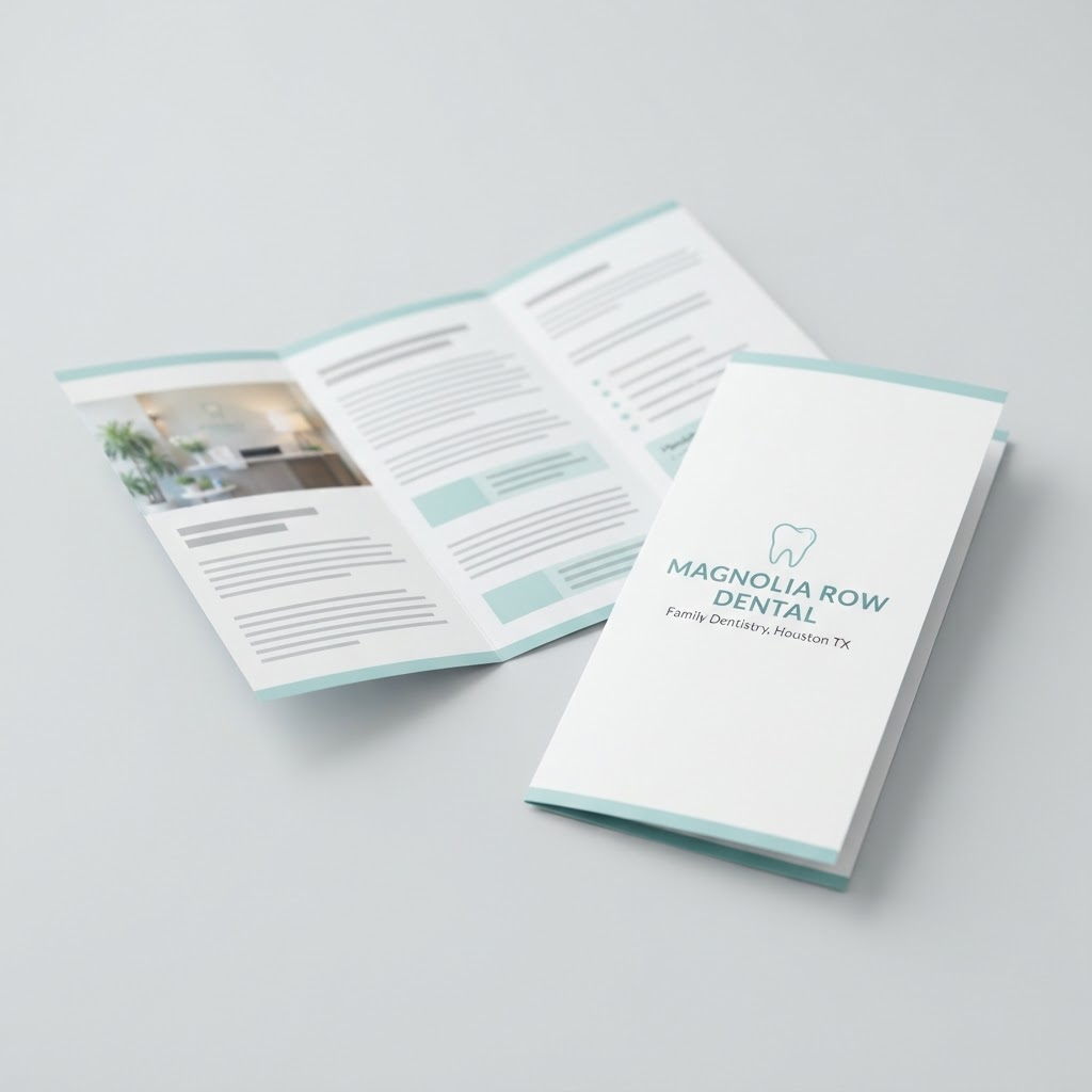 Tri-fold brochure printing in Houston by ShopSign