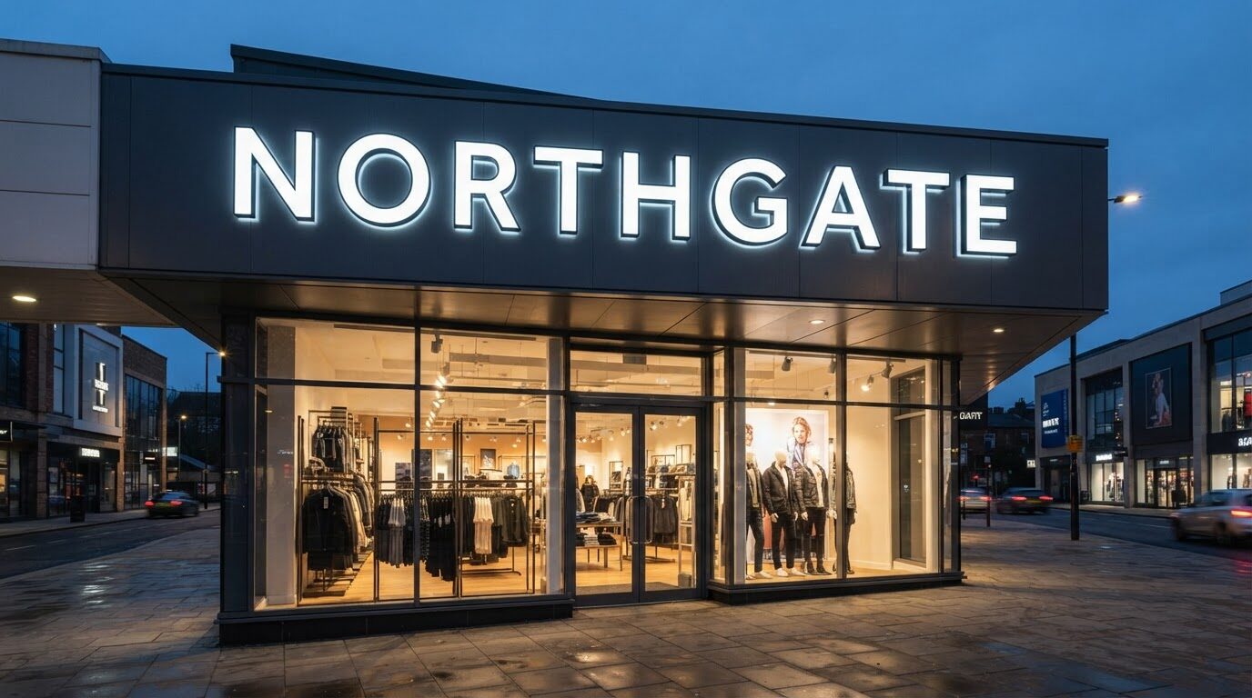 Front-lit LED channel letters illuminated on a retail storefront fascia - ShopSign Houston